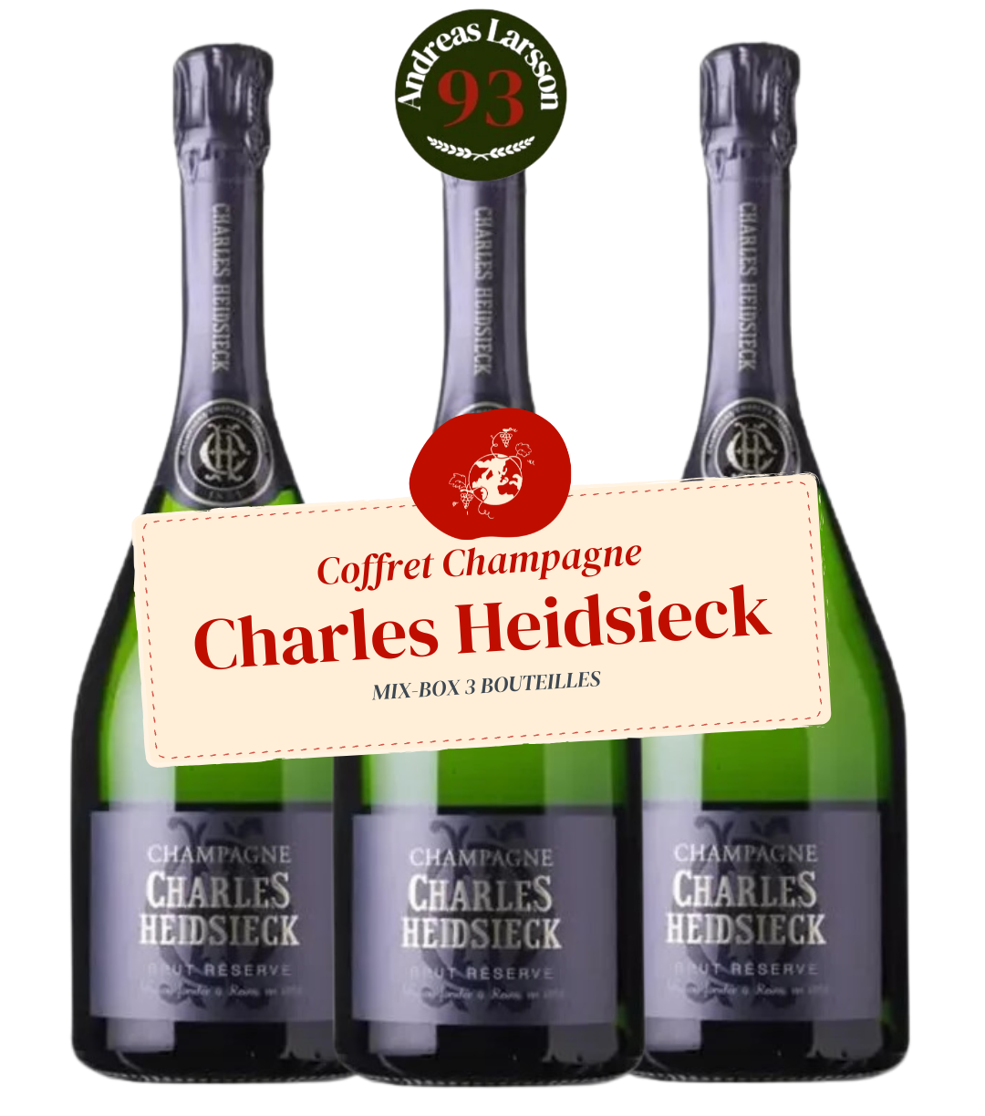 Coffret Champagne Charles Heidsieck (3x75cl)