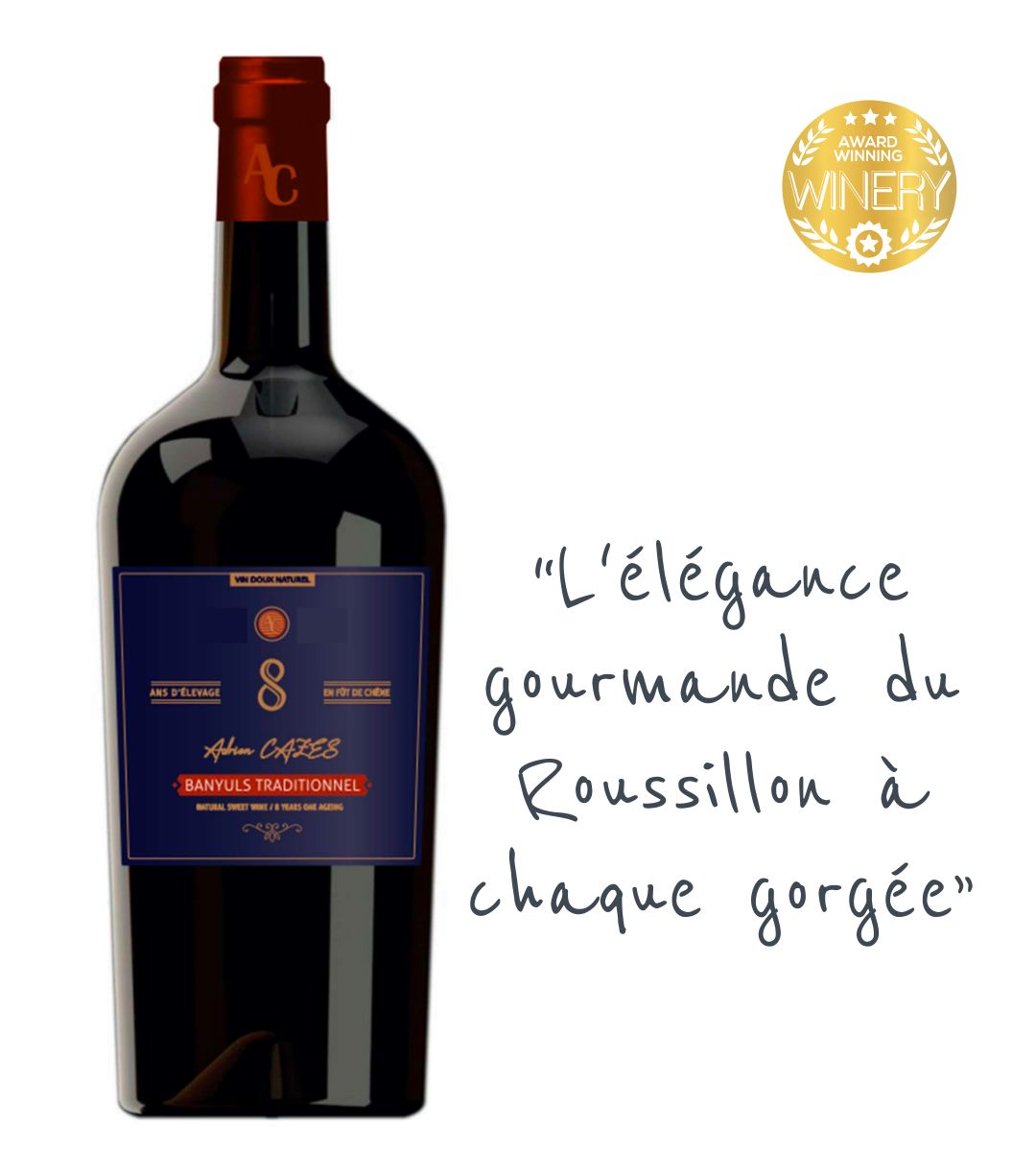 Cuvée Adrien Cazes, Banyuls 'Traditionnel' 2015 Vin Doux Naturel