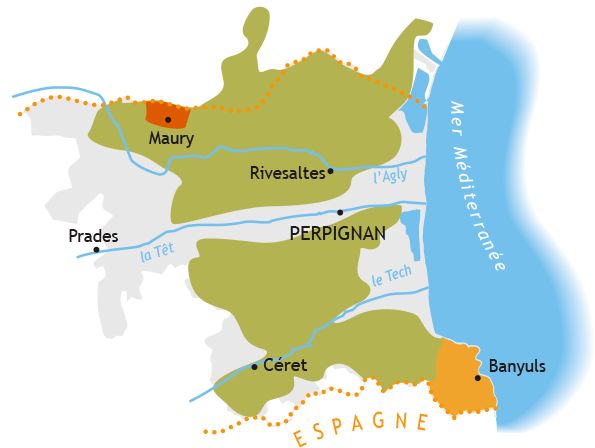 CARTE DU ROUSSILLON