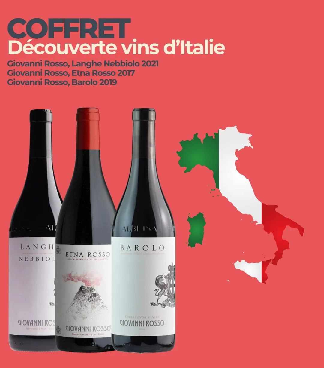 Coffret Découverte des Vins d'Italie (3x75cl)