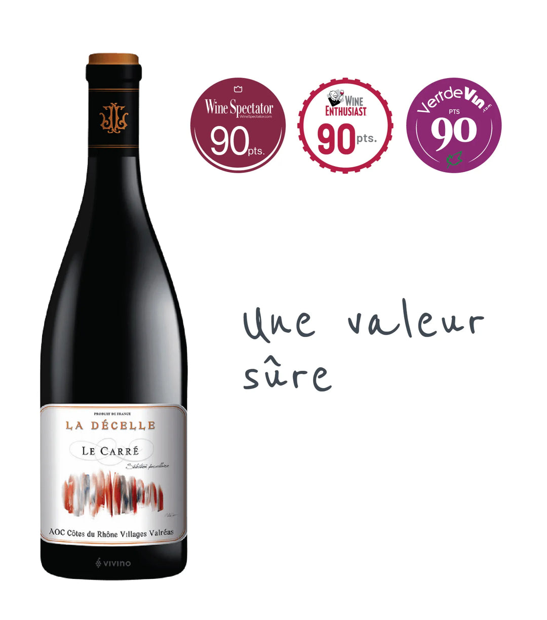 Domaine la Décelle, 'Le Carré' Côtes du Rhône Villages Valréas 2016