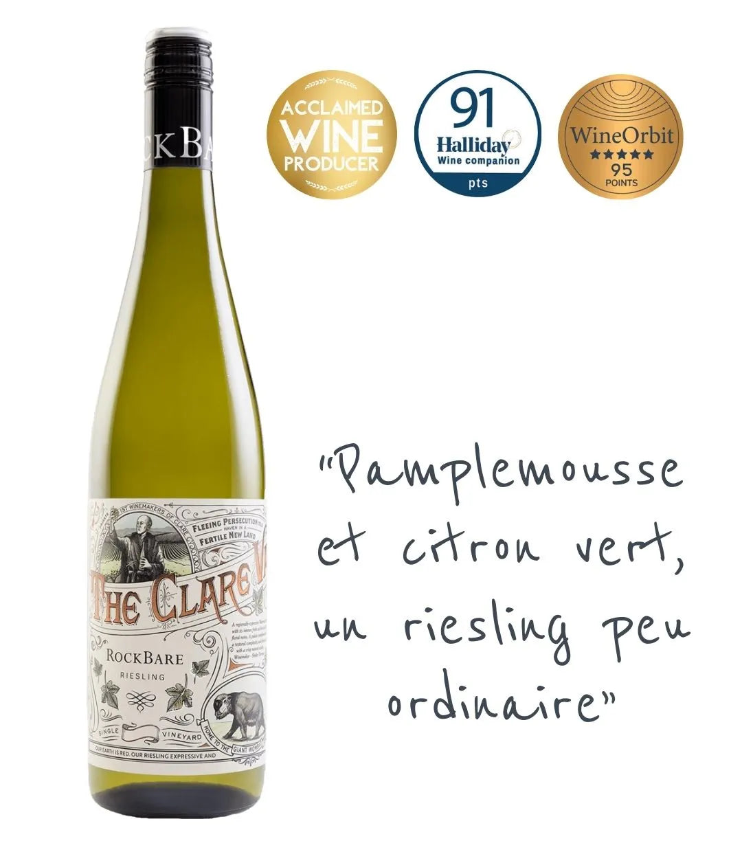 Rockbare Clare Valley Riesling 2022