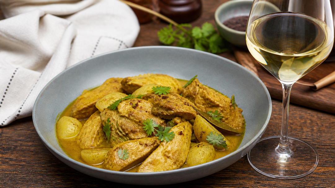 colombo poulet et vin