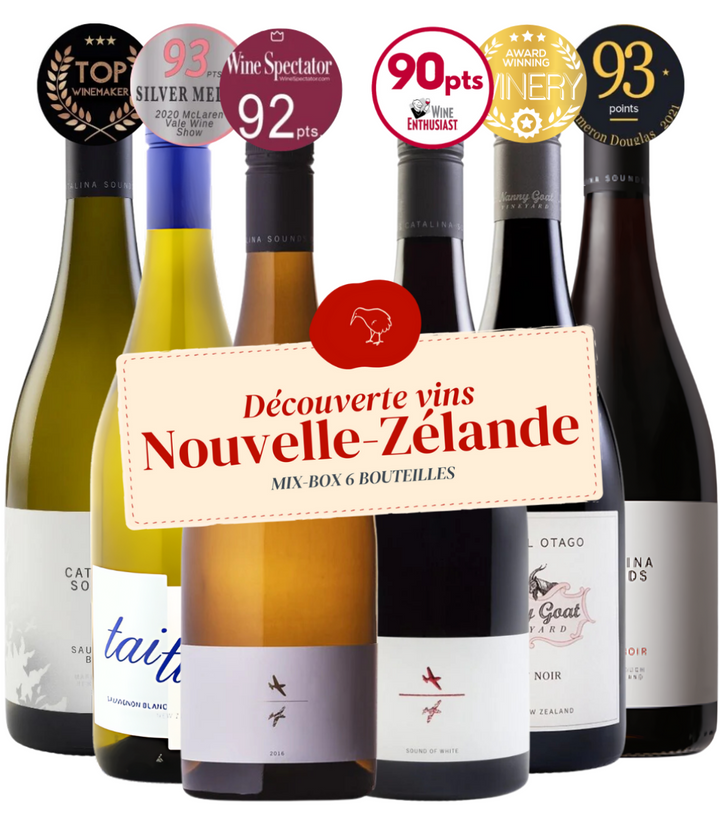 Coffret Découverte Vins de Nouvelle-Zélande (6x75cl)