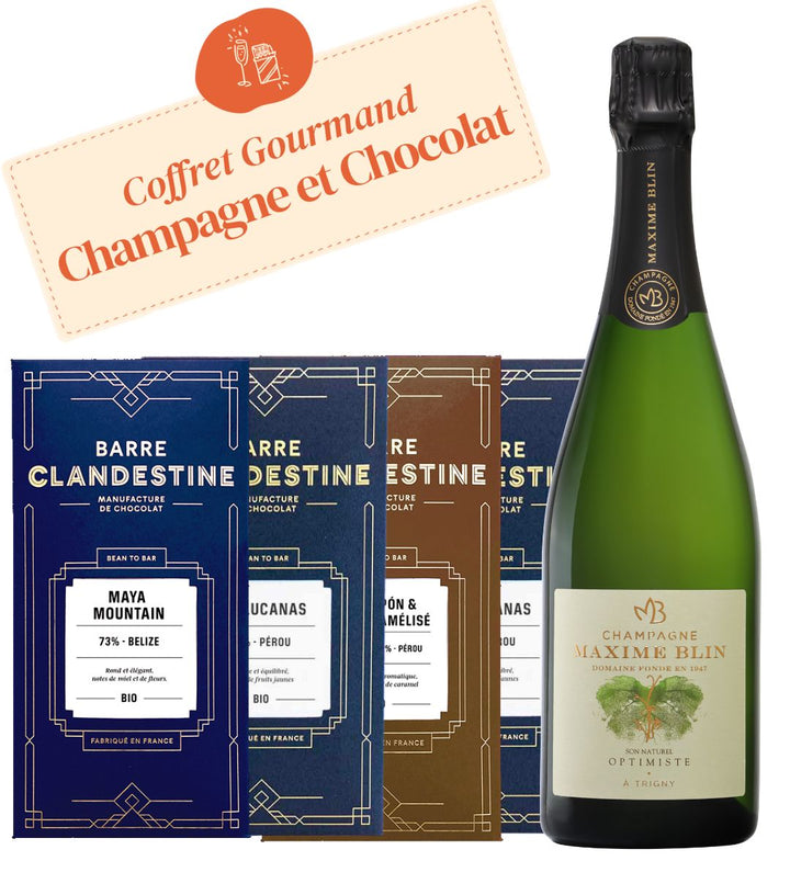 Coffret Gourmand Champagne et Chocolat