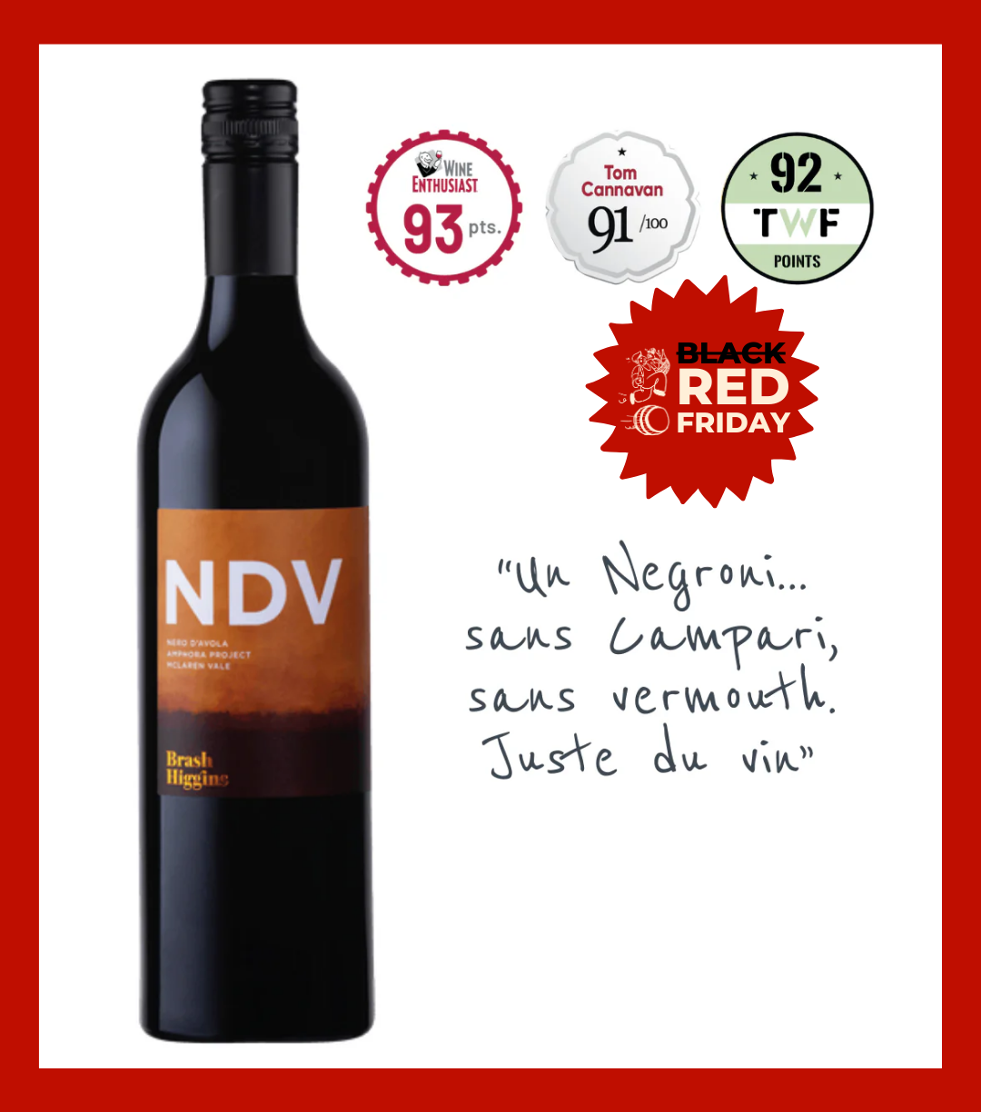 Brash Higgins, NDV, Nero d'Avola 2021