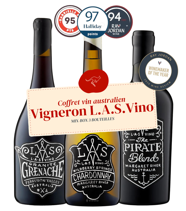 Coffret Vin Australien - Vigneron L.A.S. Vino (3x75cl)