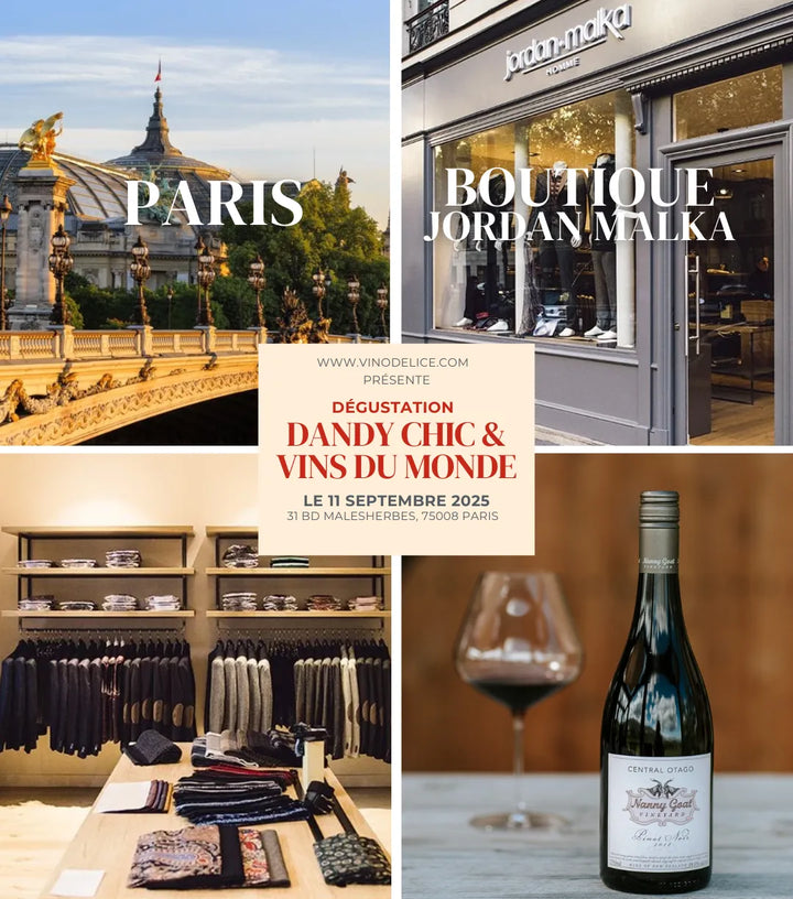 DÉGUSTATION “Dandy Chic & Vins du Monde” avec Jordan Malka – jeudi 11 septembre – Paris