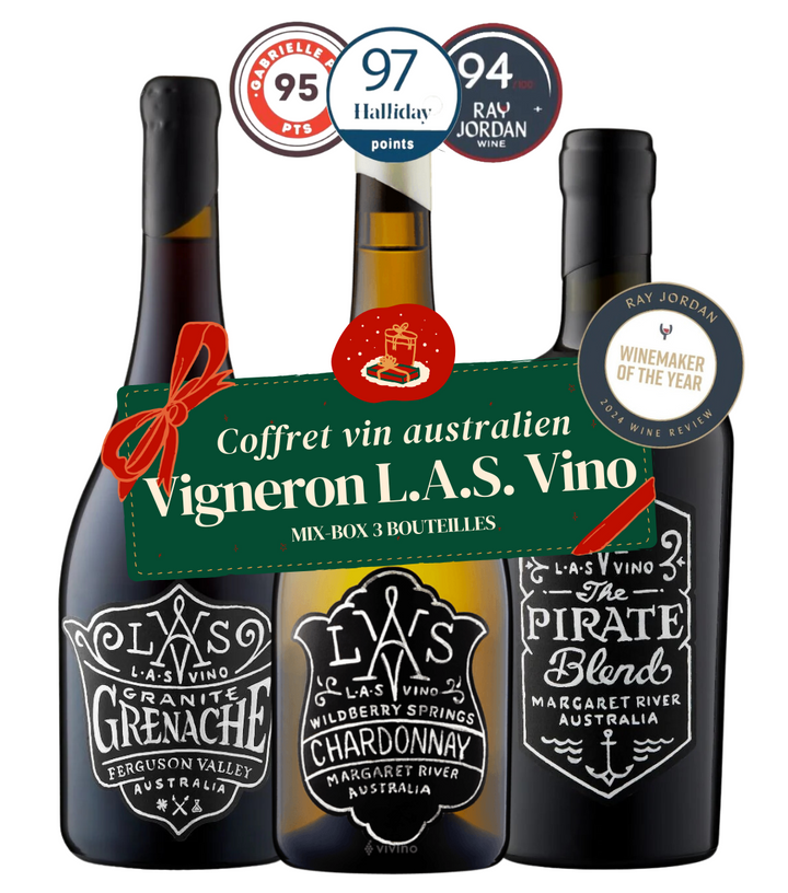 Coffret Vin Australien - Vigneron L.A.S. Vino (3x75cl)