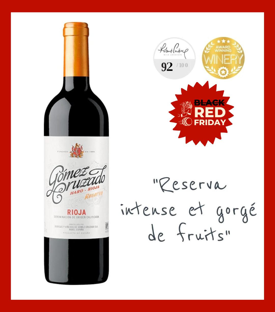 Gómez Cruzado, Rioja Reserva 2014