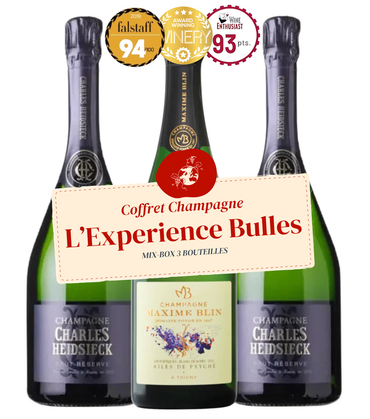 Coffret Champagne Expérience bulles (3x75cl)