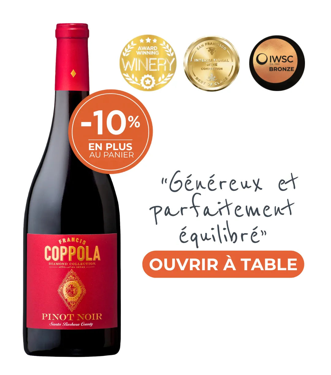 Francis Ford Coppola, Diamond Collection, Pinot Noir 2021