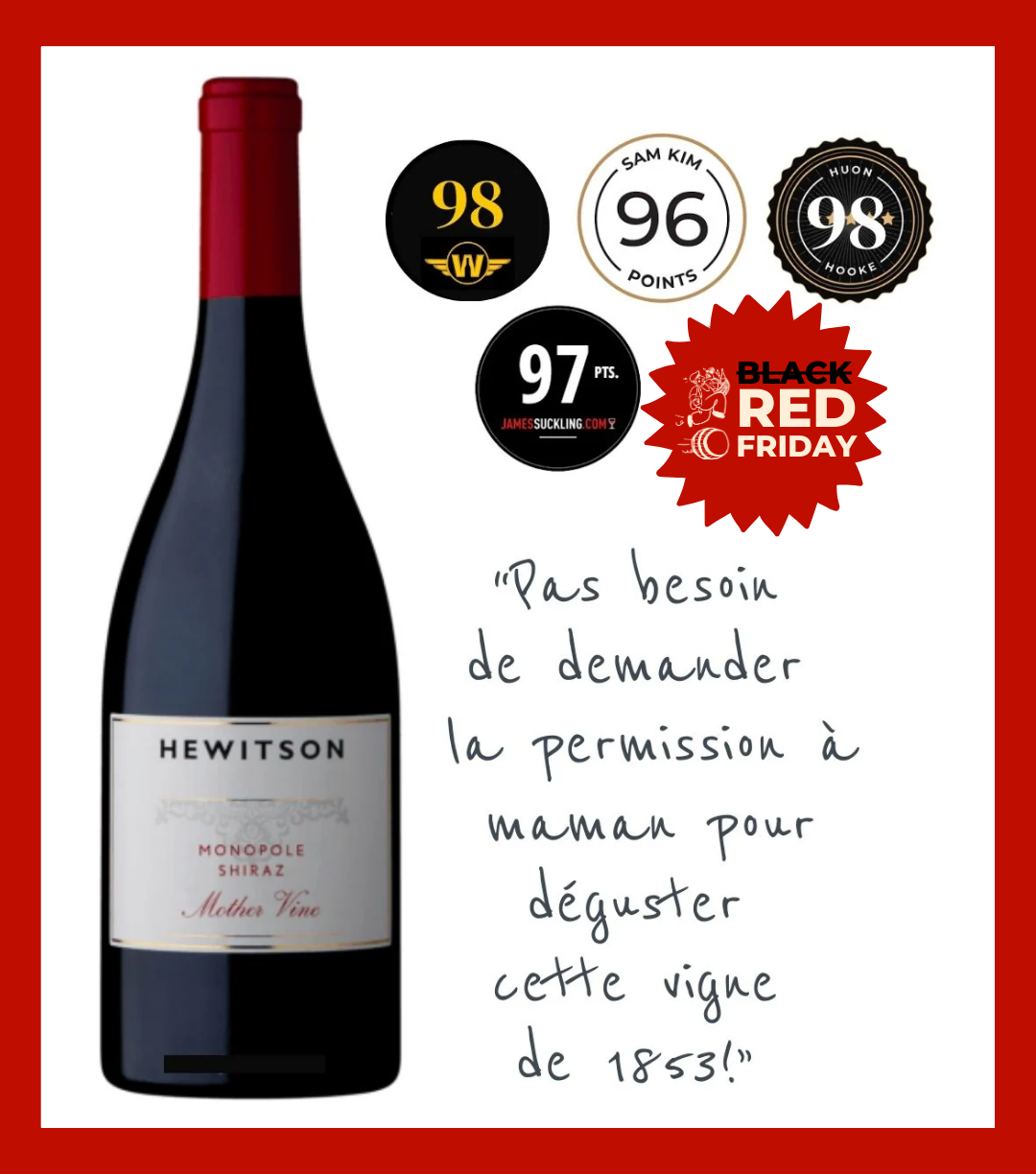 Hewitson, 'Monopole Mother Wine' Shiraz 2018 - MAGNUM