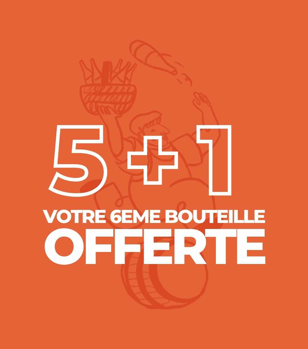 5 bouteilles + 1 offerte