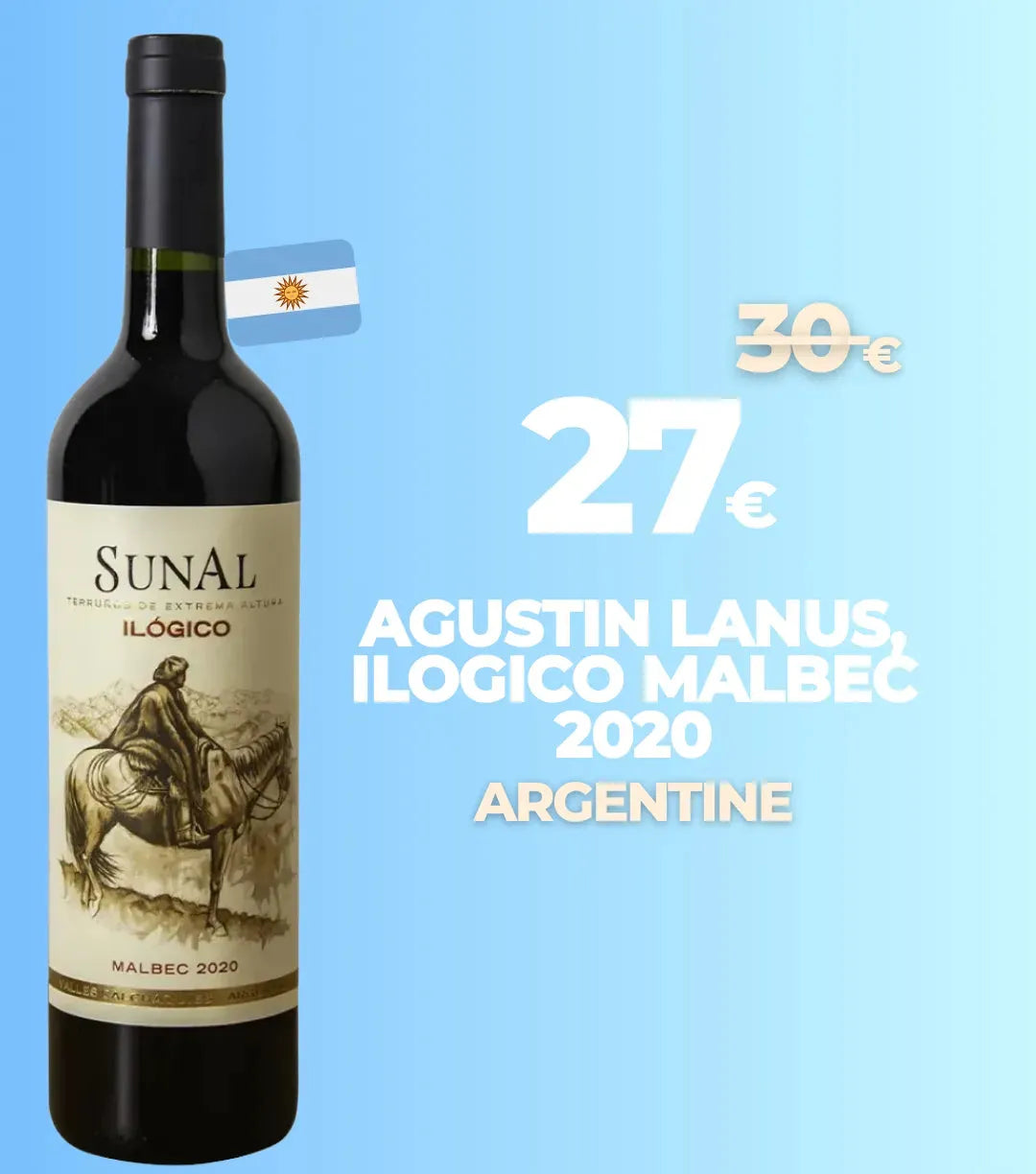 Agustin Lanus, Ilogico Malbec 2020, vin d'altitude