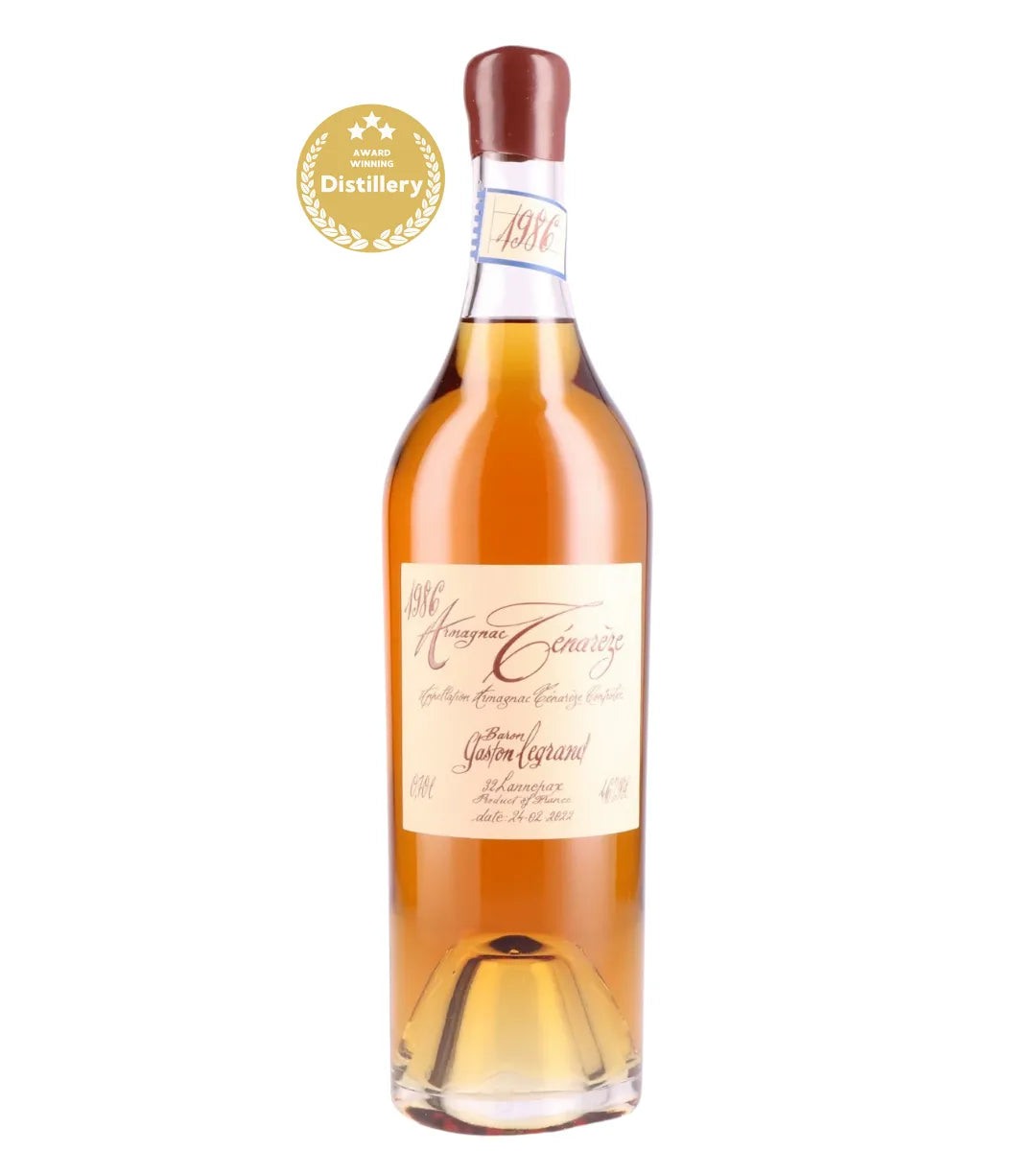 Armagnac Tenareze Baron Gaston Legrand 1986