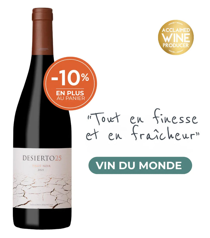 Bodega Del Desierto, Pinot Noir 2021
