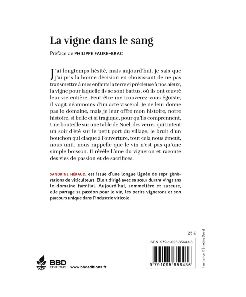La Vigne dans le sang, Sandrine Héraud