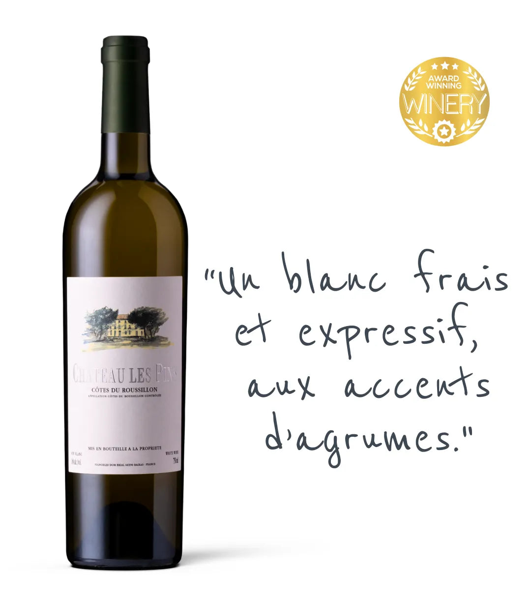 Château Les Pins Blanc, Côtes du Roussillon 2024