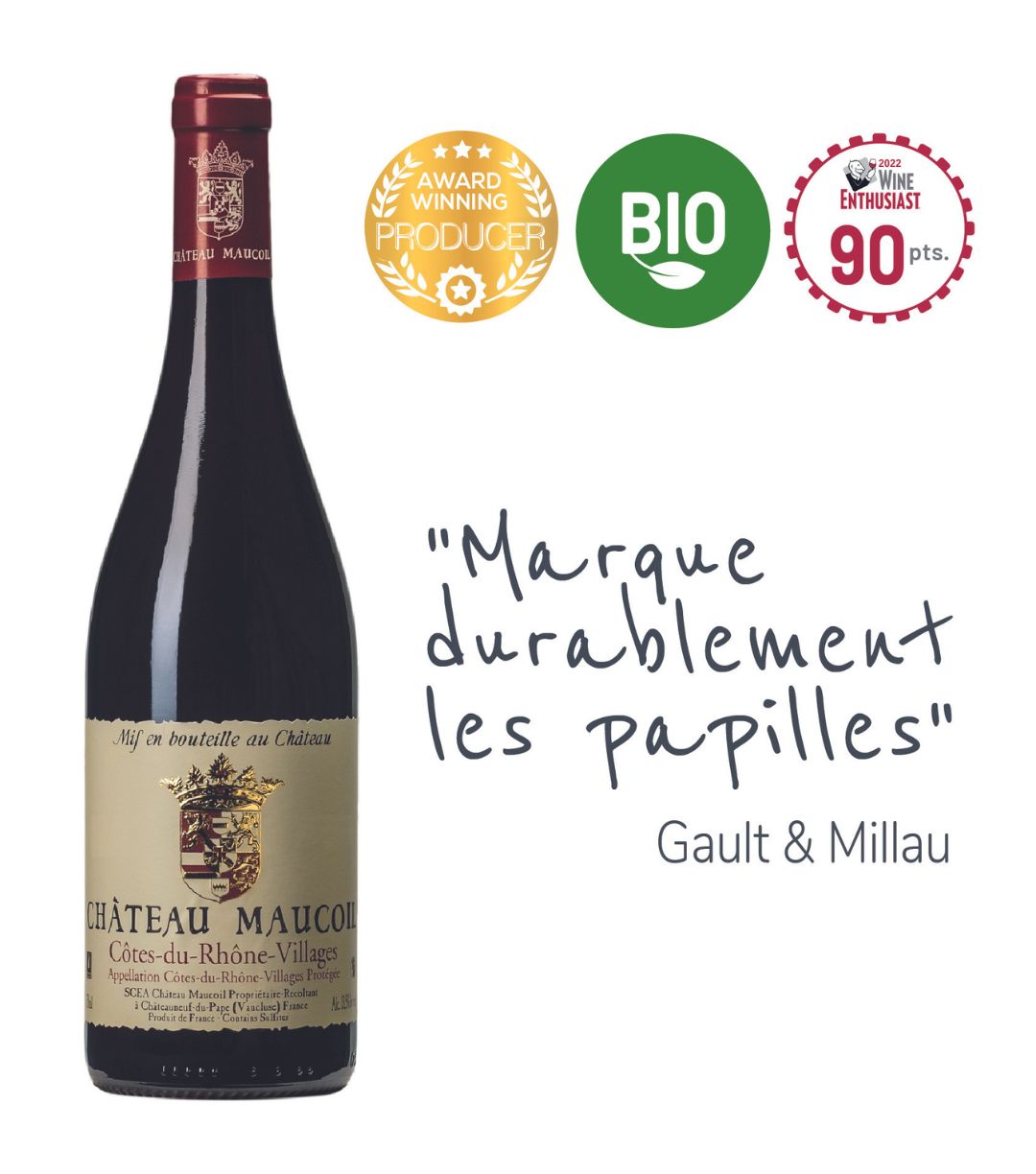 Chateau Maucoil Cotes du Rhone Villages Rouge 2022
