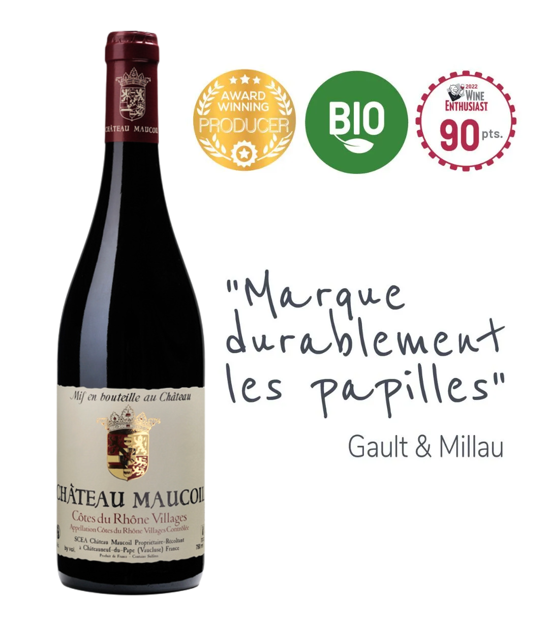 Chateau Maucoil Cotes du Rhone Villages Rouge 2022