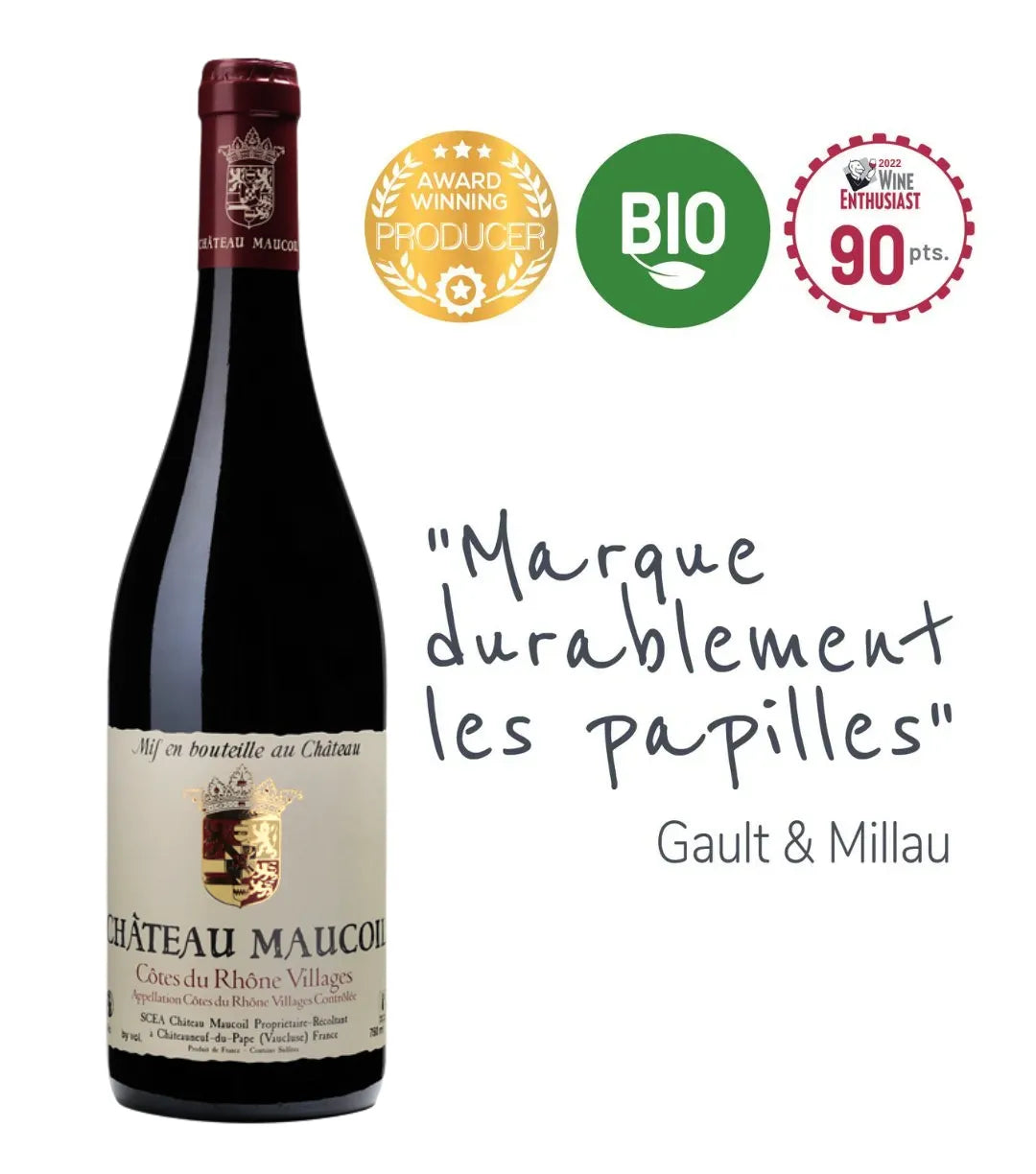 Chateau Maucoil Cotes du Rhone Villages Rouge 2022