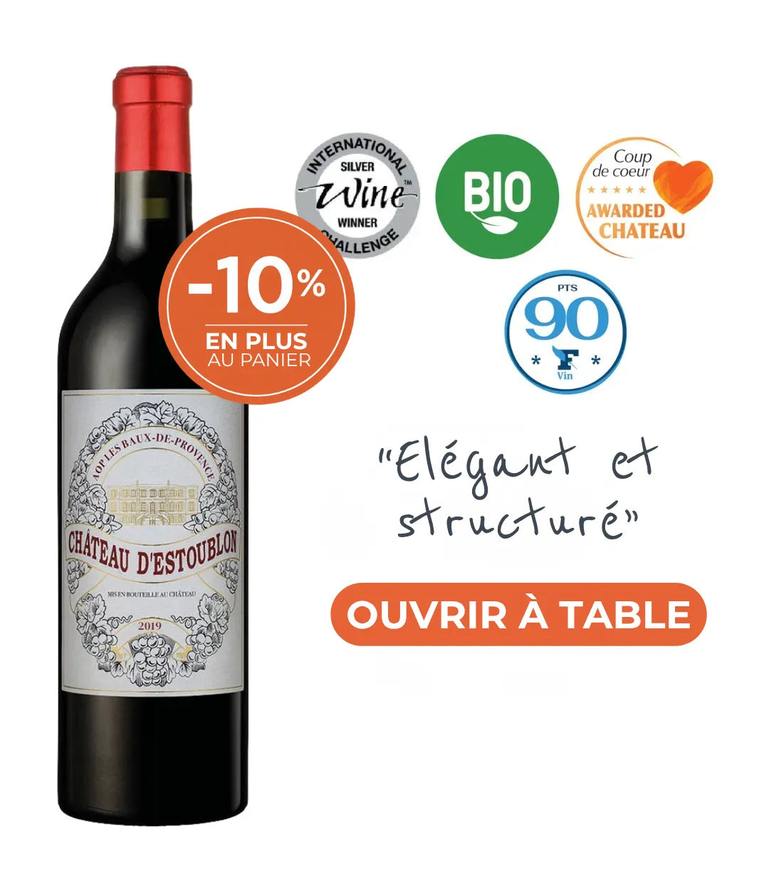 Château d’Estoublon, Rouge 2019