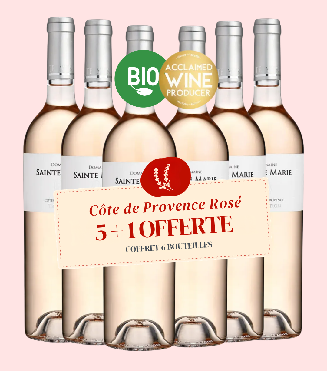 Coffret Domaine Sainte-Marie, Côtes de Provence 5+1