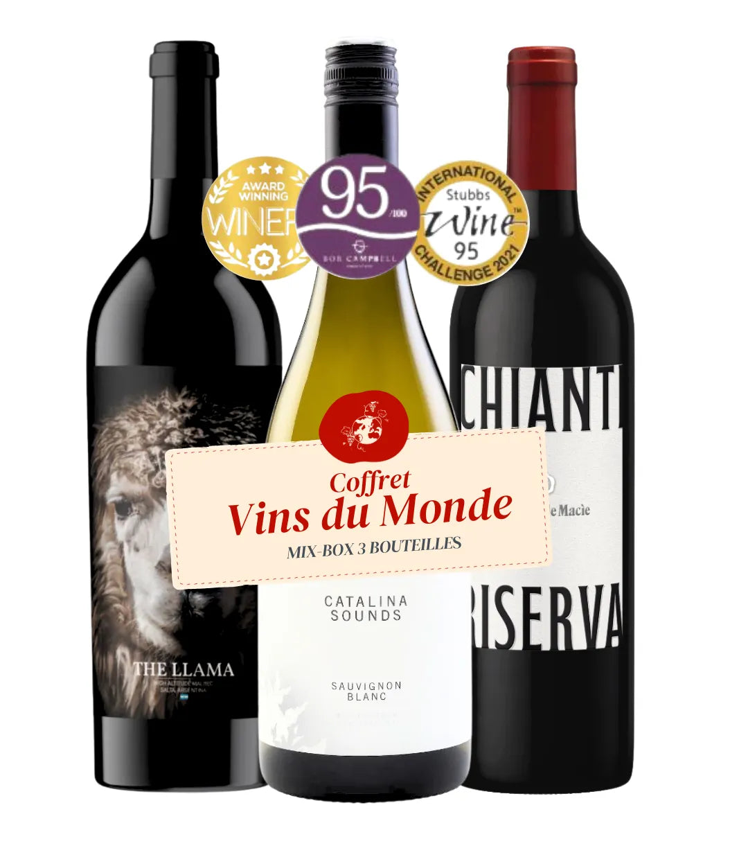 Coffret "Vins du Monde" (3 bouteilles)