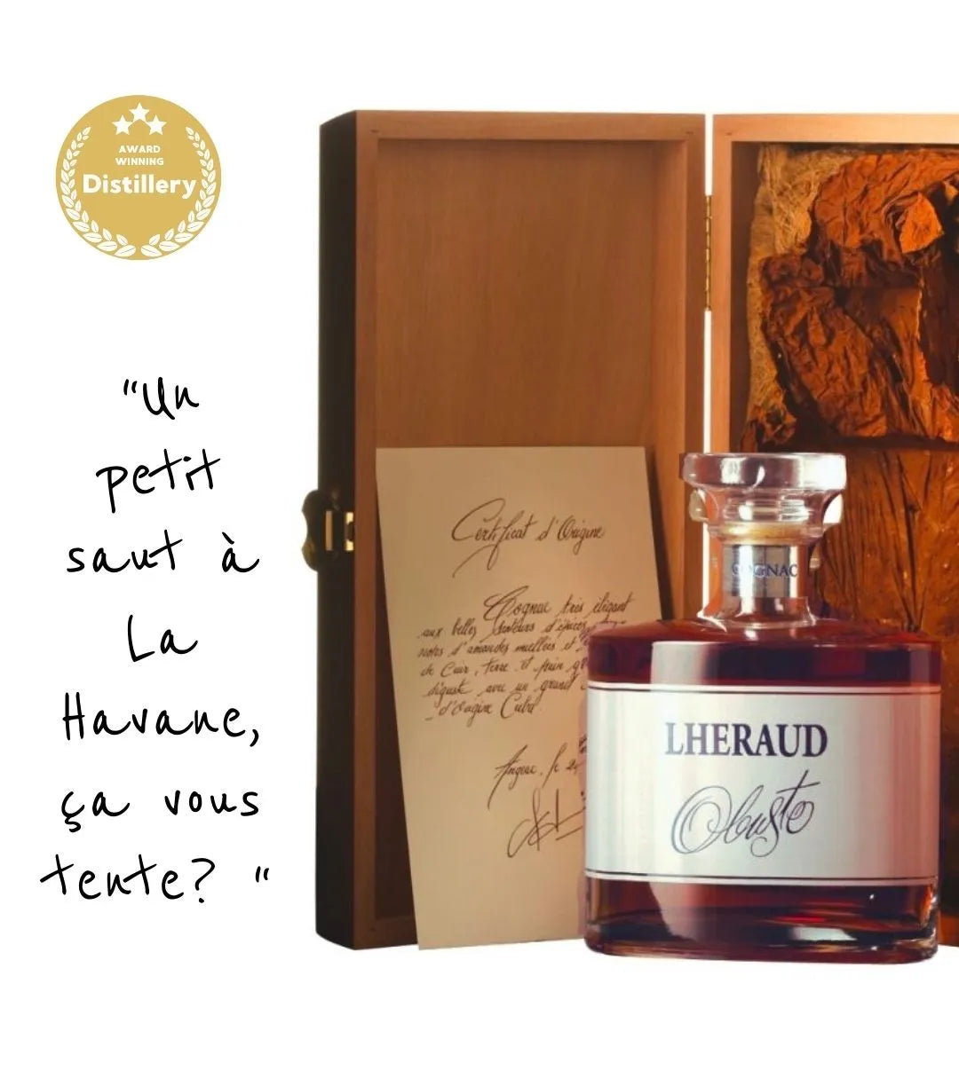 Cognac Lheraud Obusto 25 ans d'âge