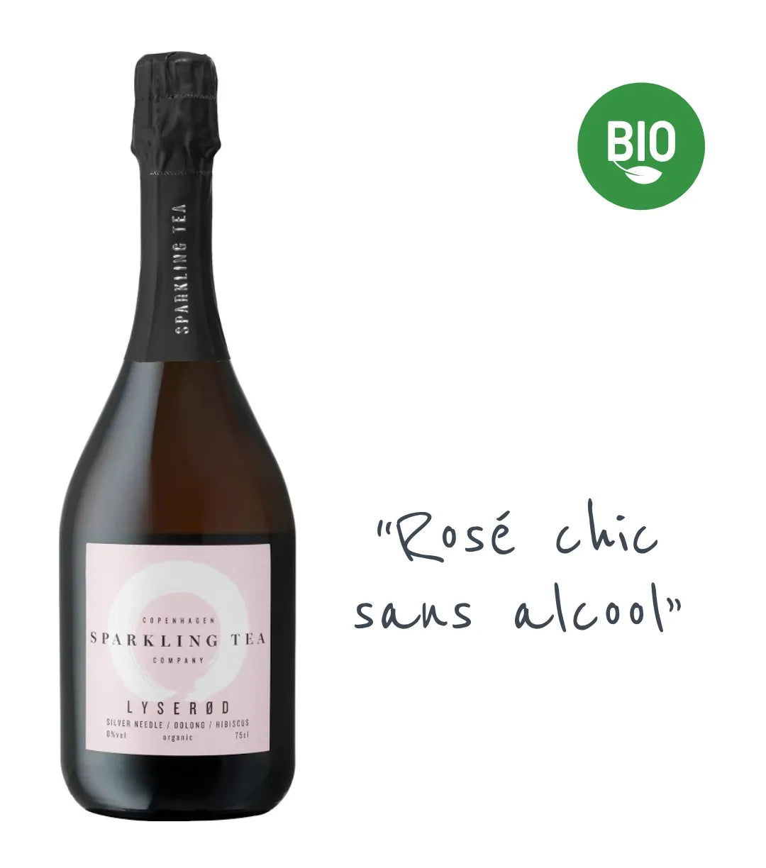 Thé pétillant rosé Copenhagen – Cuvée LYSERØD (0% Alcool)