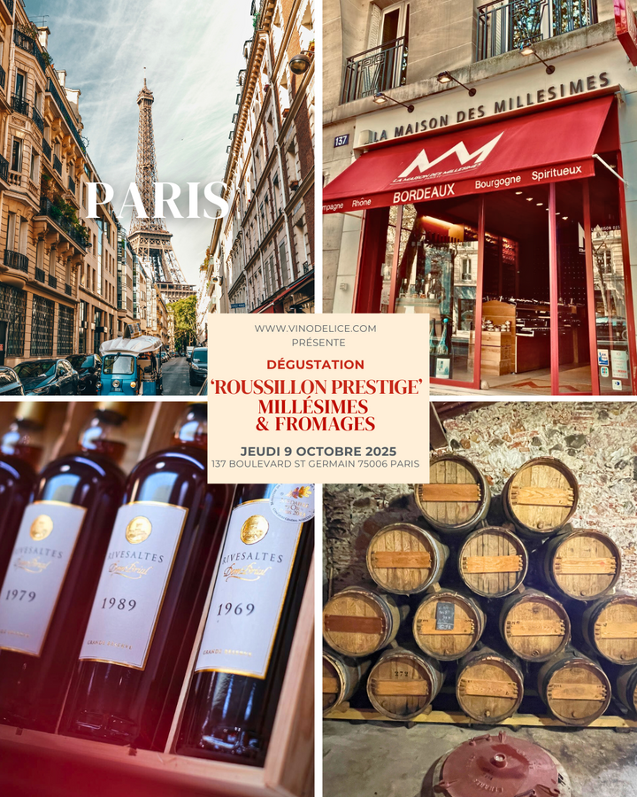 Dégustation "Roussillon Prestige", Millésimes & Fromages - Jeudi 09 Octobre 2025