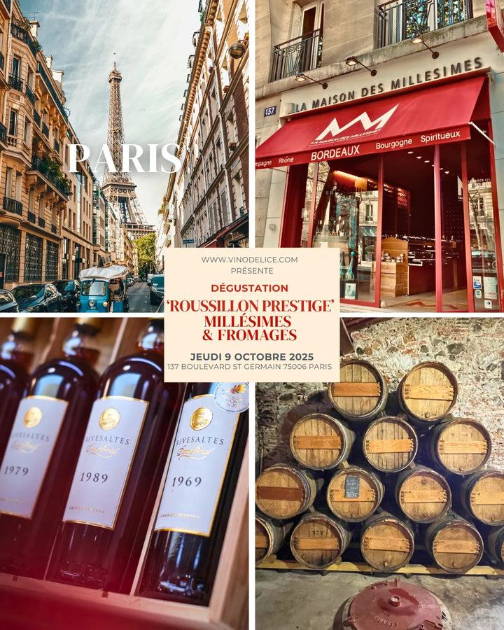 Dégustation "Roussillon Prestige", Millésimes & Fromages - Jeudi 09 Octobre 2025