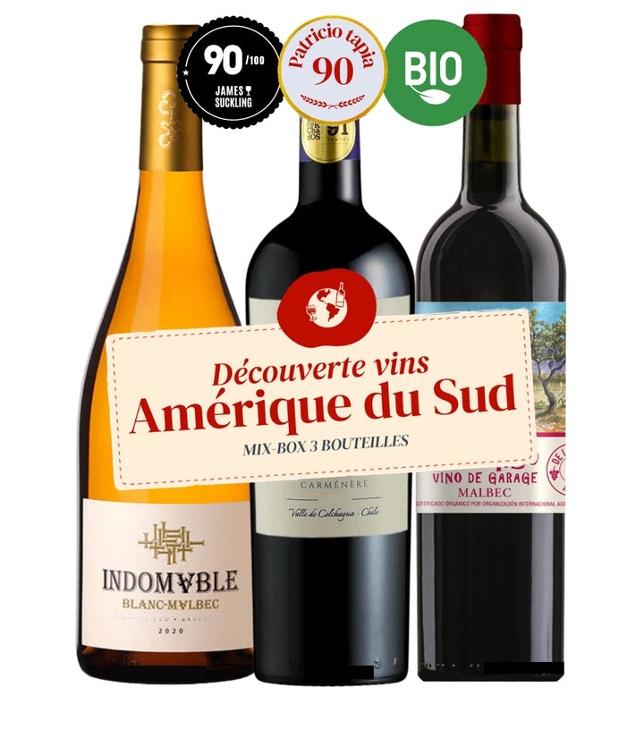 Mix-box Découverte Vins Amérique du Sud