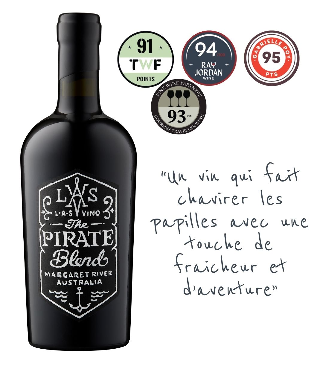 Vin Rouge LAS VINO Pirate Blend Margaret River 2022