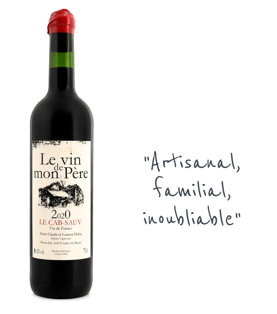 Le Vin de mon Père, Cabernet Sauvignon 2020