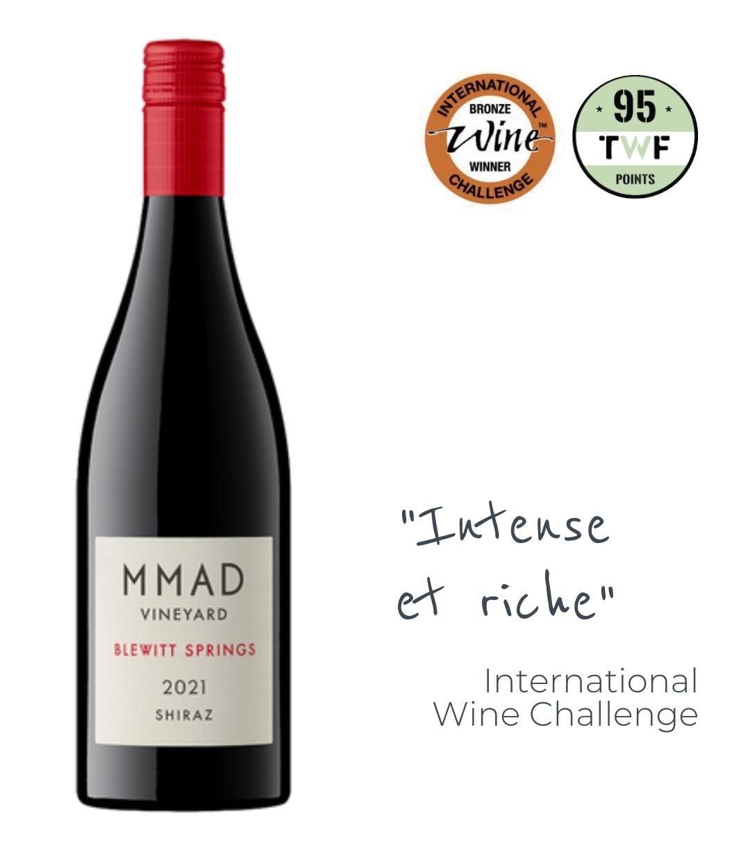 MMAD Vinetard Blewitt Springs Shiraz 2021 FR