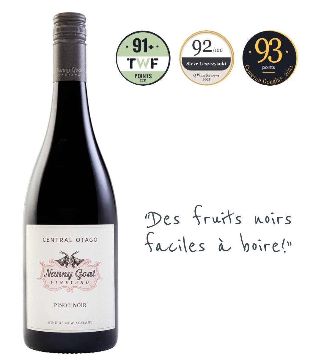 Nanny Goat Pinot Noir 2022 Central Otago Vineyard Wine Of New Zealand