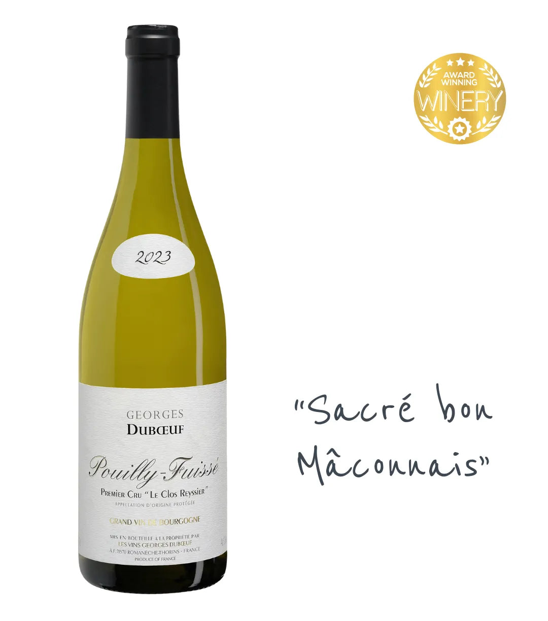 Pouilly Fuissé Premier Cru Le Clos Reyssier_2023