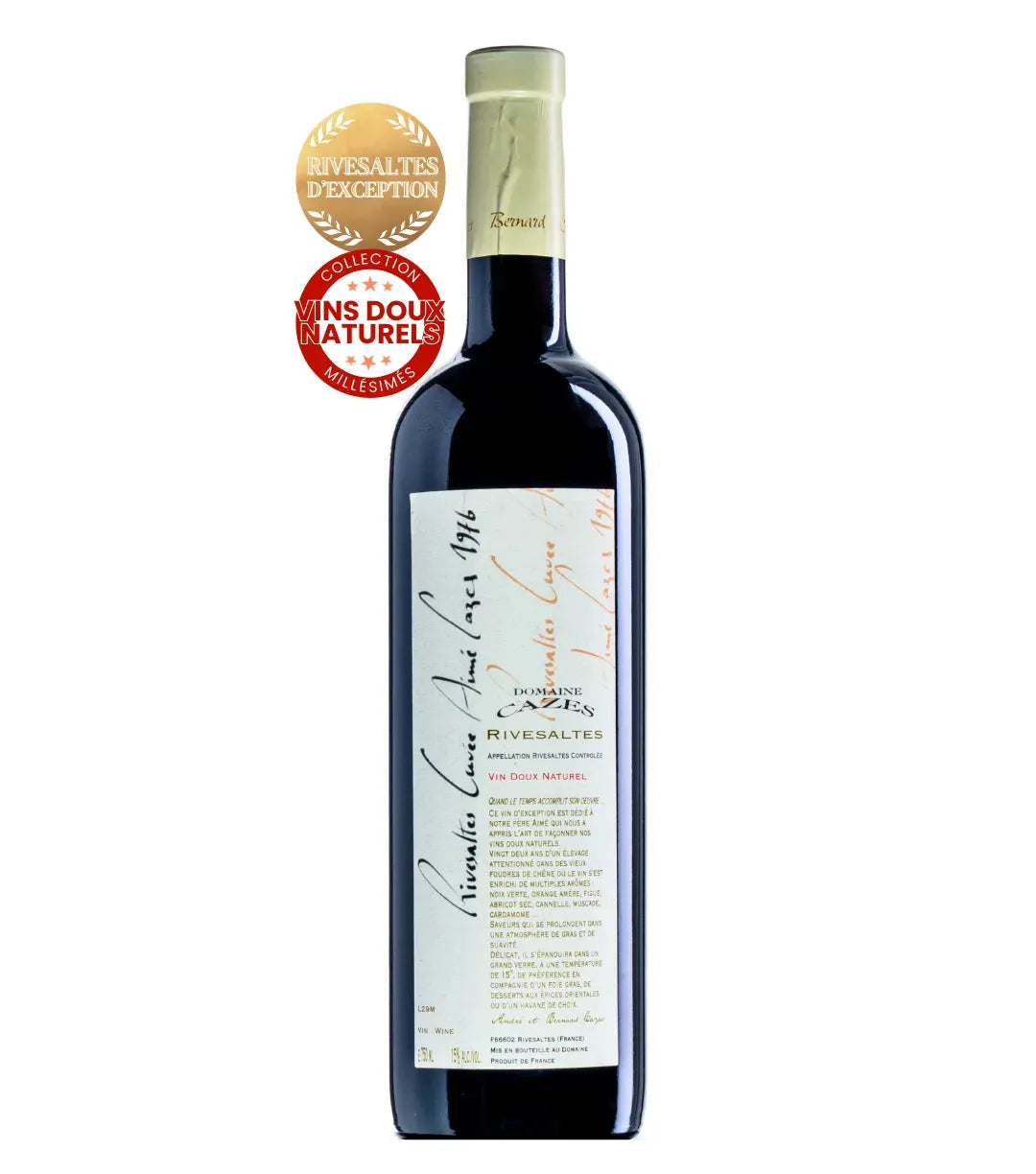 Rivesaltes Ambré 1976 Cuvée Aimé Cazes Domaine Cazes