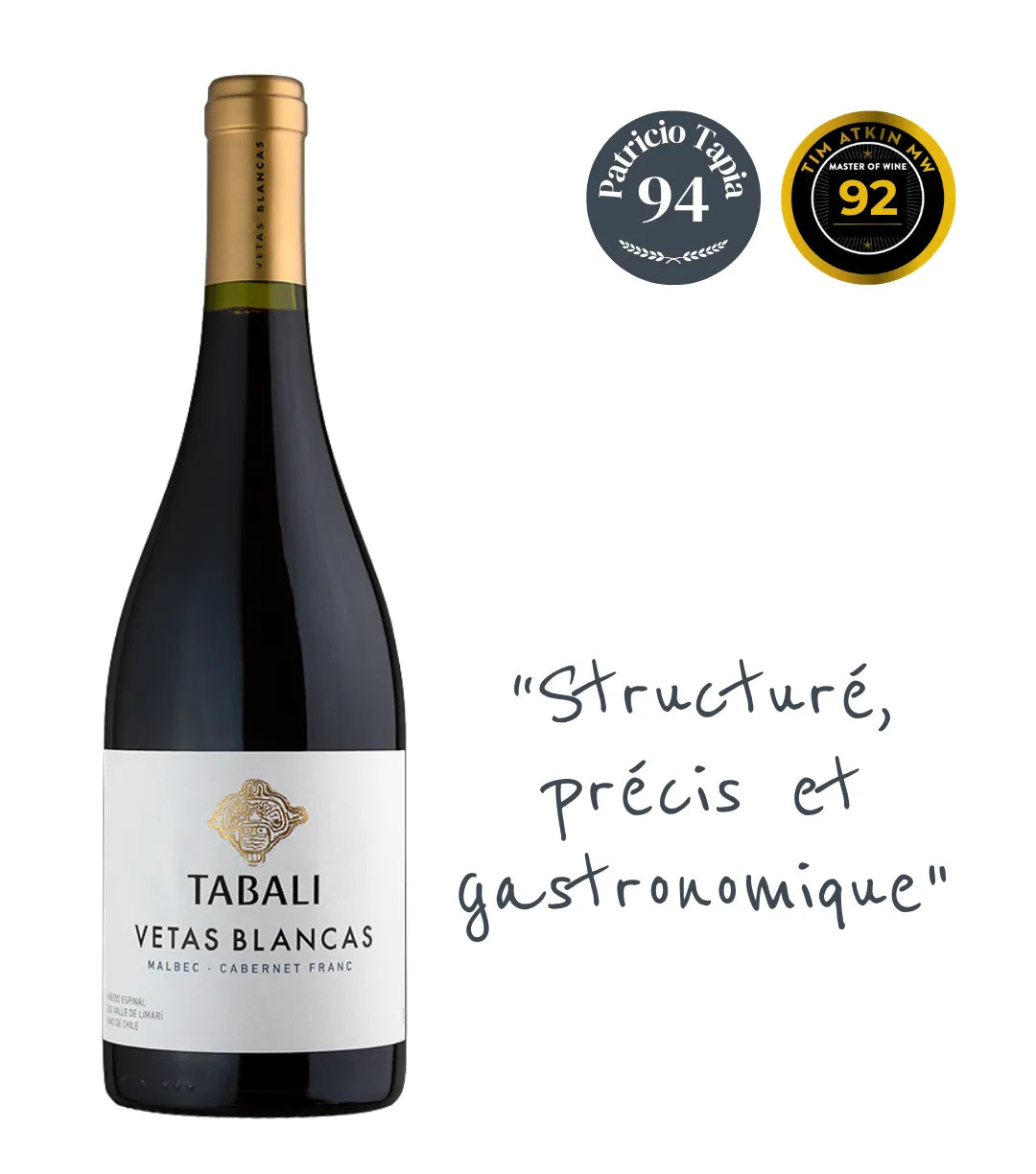 Tabali Vetas Blancas Malbec - Cabernet Franc 2018