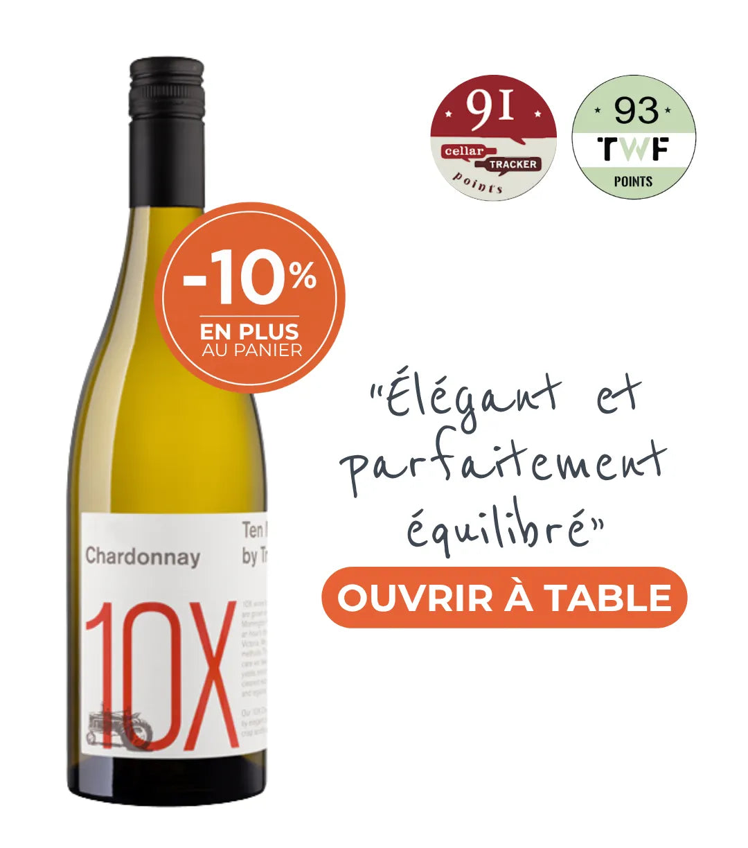 Ten Minutes By Tractor, 10X Chardonnay 2021