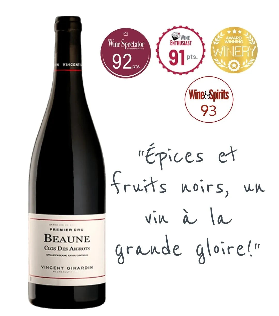 Vincent Girardin, Beaune 1er Cru Les Aigrots 2018
