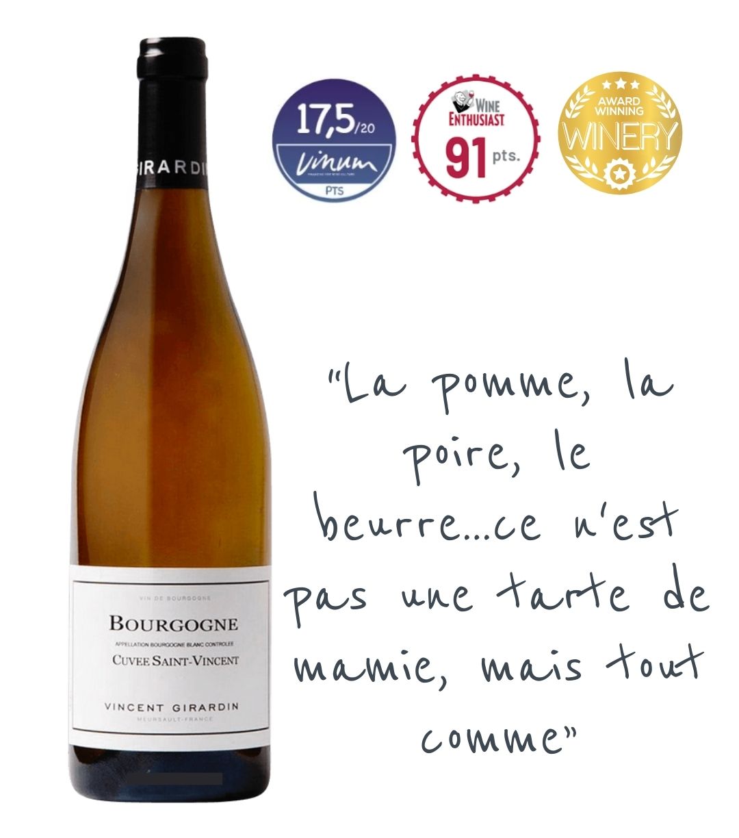 Vincent Girardin, Bourgogne Cuvée Saint Vincent Chardonnay 2022